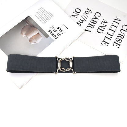 Popular women's belt gold buckle