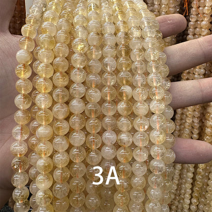 6-10mm natural uncolored unwaxed yellow crystal