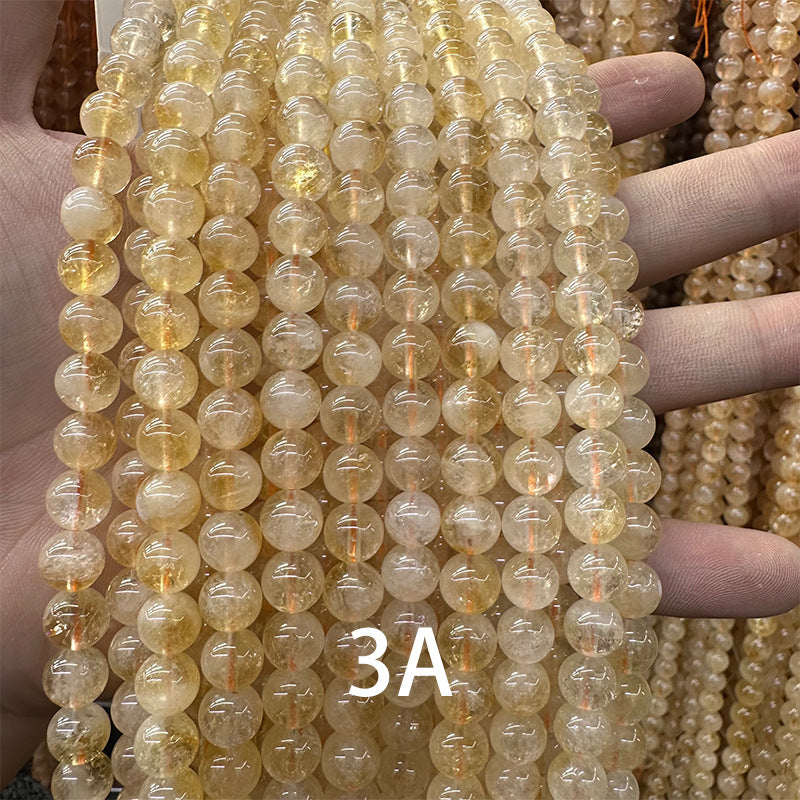 6-10mm natural uncolored unwaxed yellow crystal