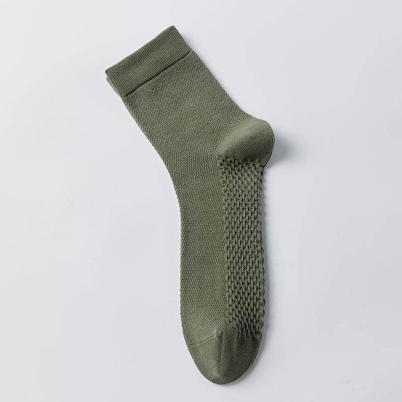 Calcetines antiolor de algodón para hombre primavera-otoño verano 