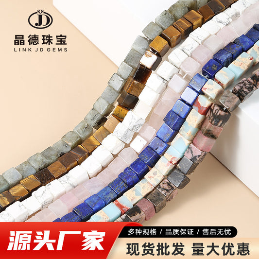 8Mm jade square crystal bracelet beads