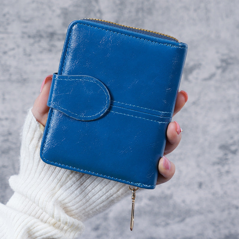 Buckle coin bag women's small wallet