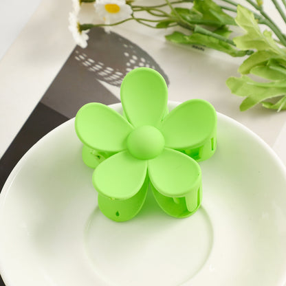 Flower back head grab clip hair accessories