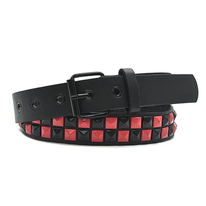 Square Pearl Pyramid Belt
