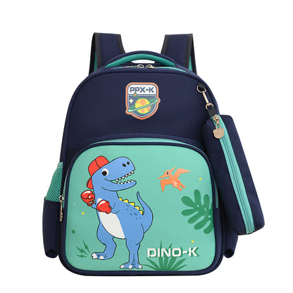 Mochila transpirable con protección de espalda y reducción de carga para estudiantes de primaria 