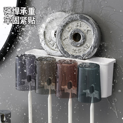 Juego de portacepillos de dientes de pared 