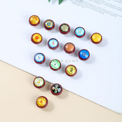 97% high content purple gold sand thangka beads