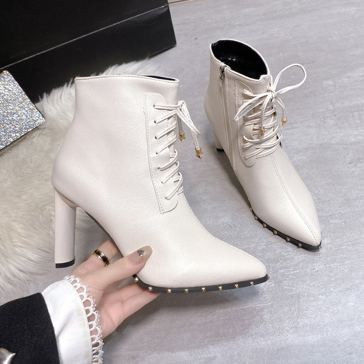 High heel short tube women's fashion