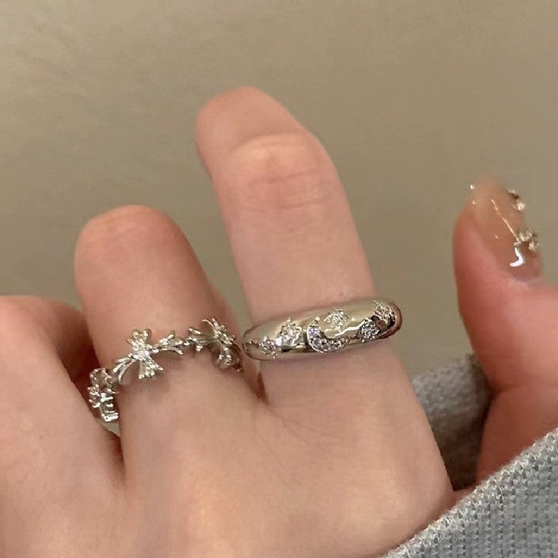 3-Piece Diamond Open Ring Set