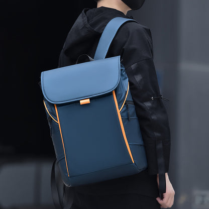 Contrasting color shoulder computer bag