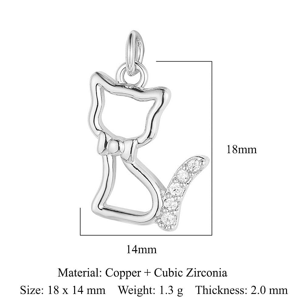 Colgante de cobre y circonita con forma de estrella y sol 