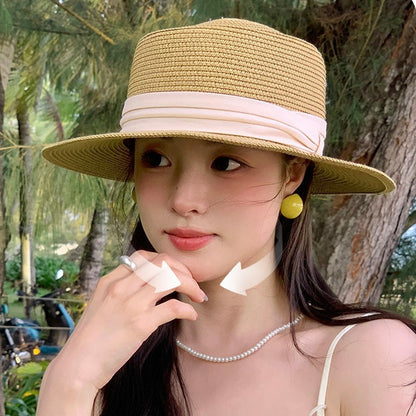 High-Quality Summer Straw Hat Wide-Brim French Sun Hat