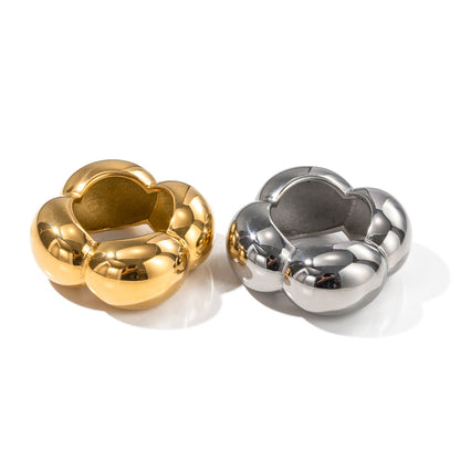 Hollow Flower Closed Ring