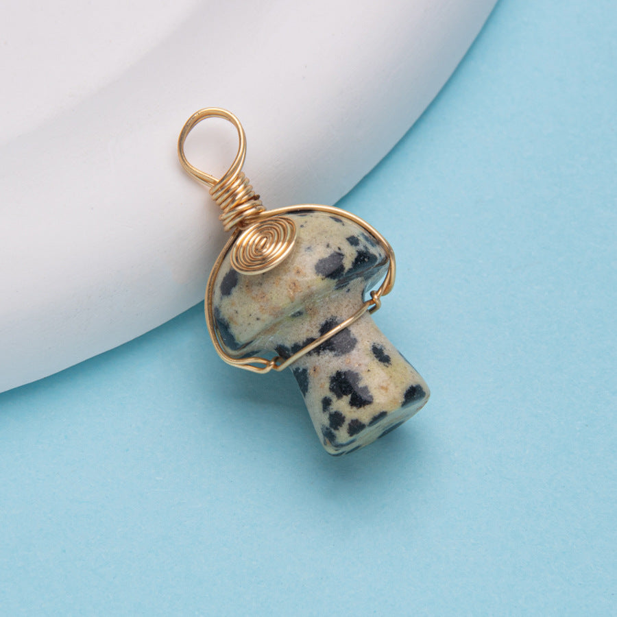 Pendente Cogumelo Cristal 20mm 