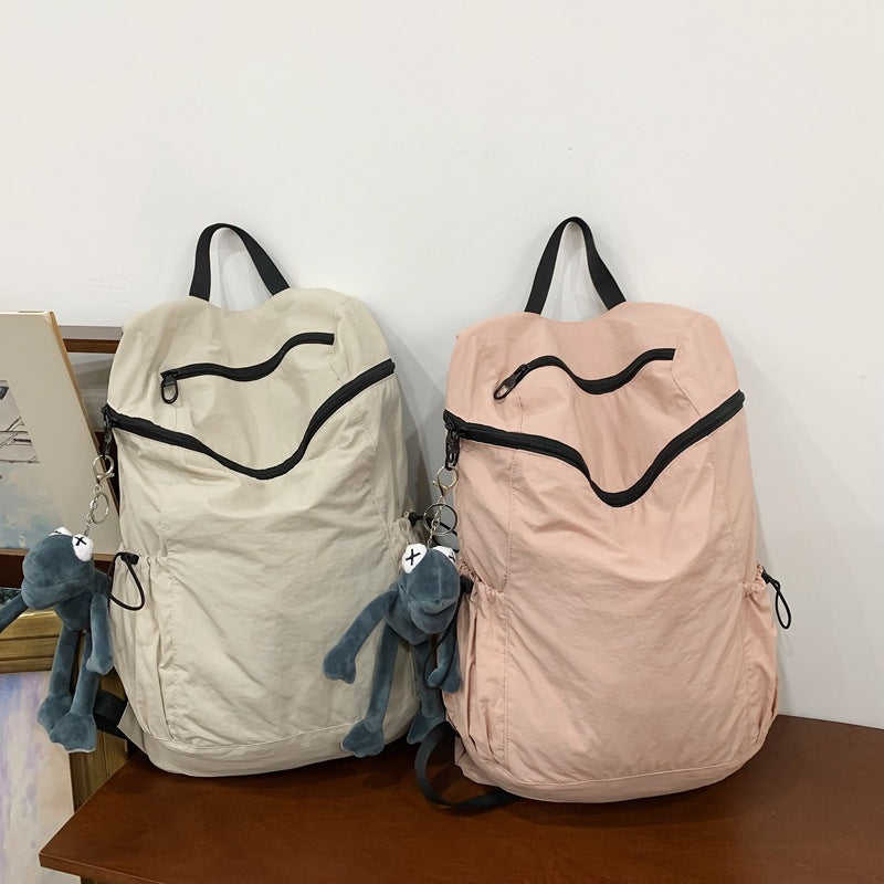 Nylon fabric backpack large capacity school bag