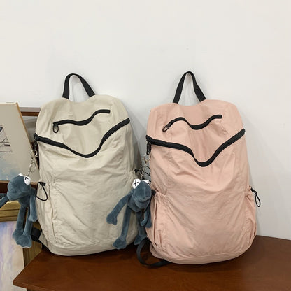 Nylon fabric backpack large capacity school bag