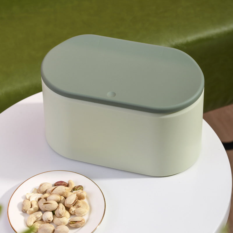 Desktop Wastebasket with LidPress & Pop Lid Type