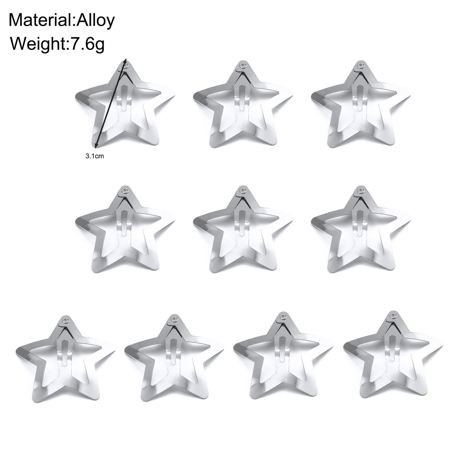 Y2K Pentagram Hairpin