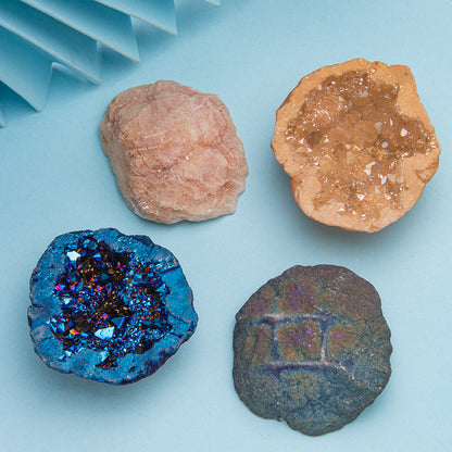 Crystal Cave Treasure Bowl Electroplating Colored Plaything Ornaments