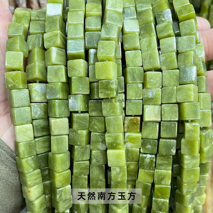 8Mm jade square crystal bracelet beads