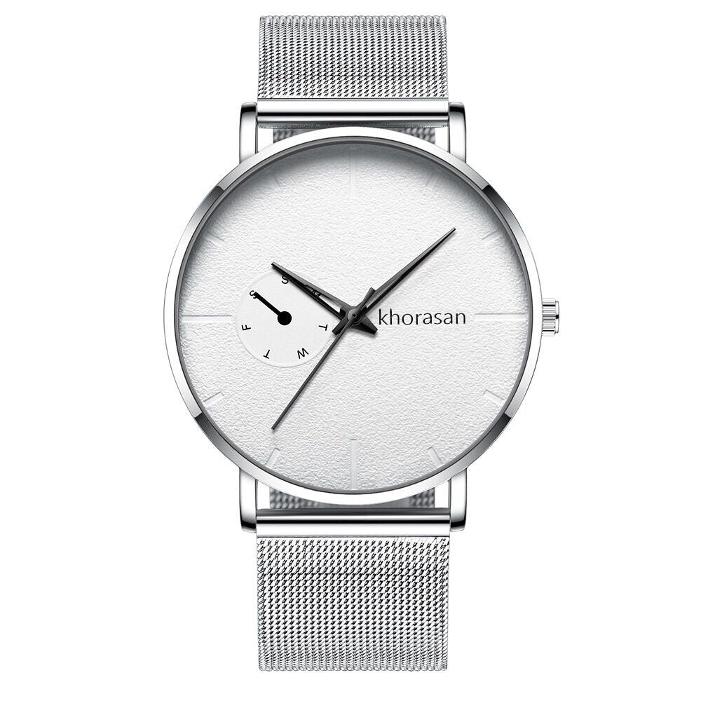 Alloy Mesh Strap Men's Watch