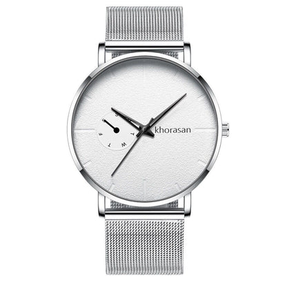 Alloy Mesh Strap Men's Watch