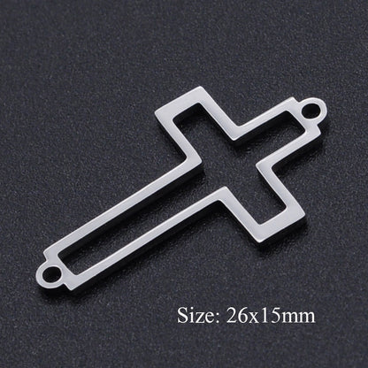 5 piezas/paquete Colgante de acero de titanio en forma de corazón con infinitas notas musicales 