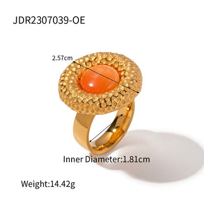 Heart earrings 18k gold