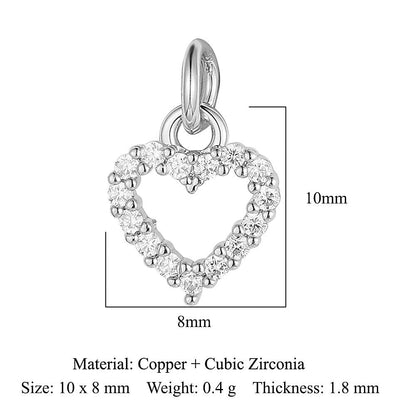 Copper zircon pendant, round ball beetle DIY.