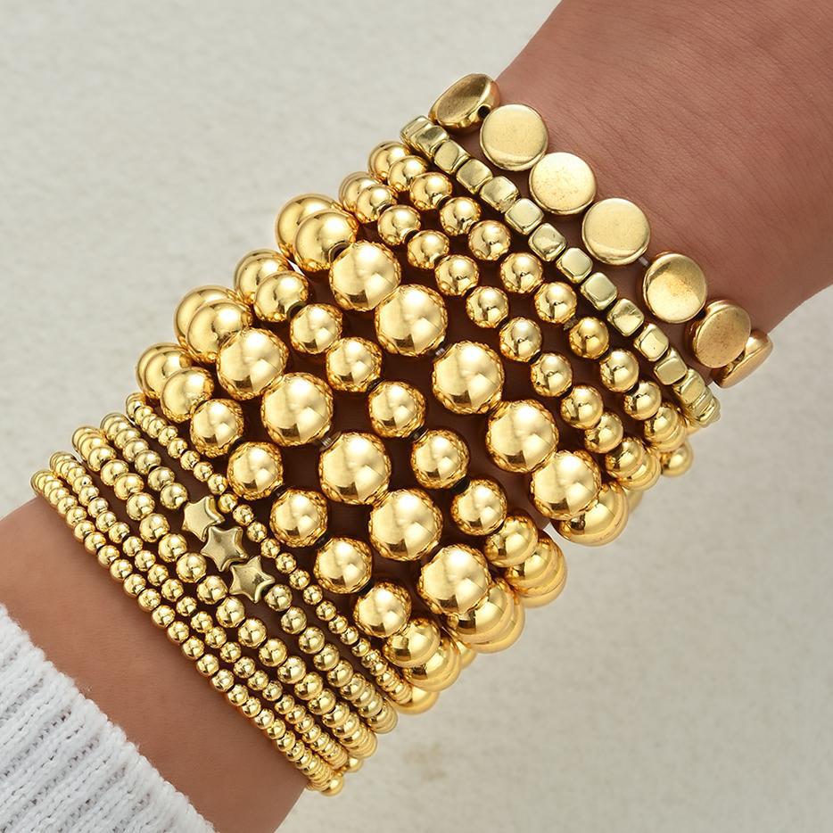 Multi-layer Silver Beaded Bracelet