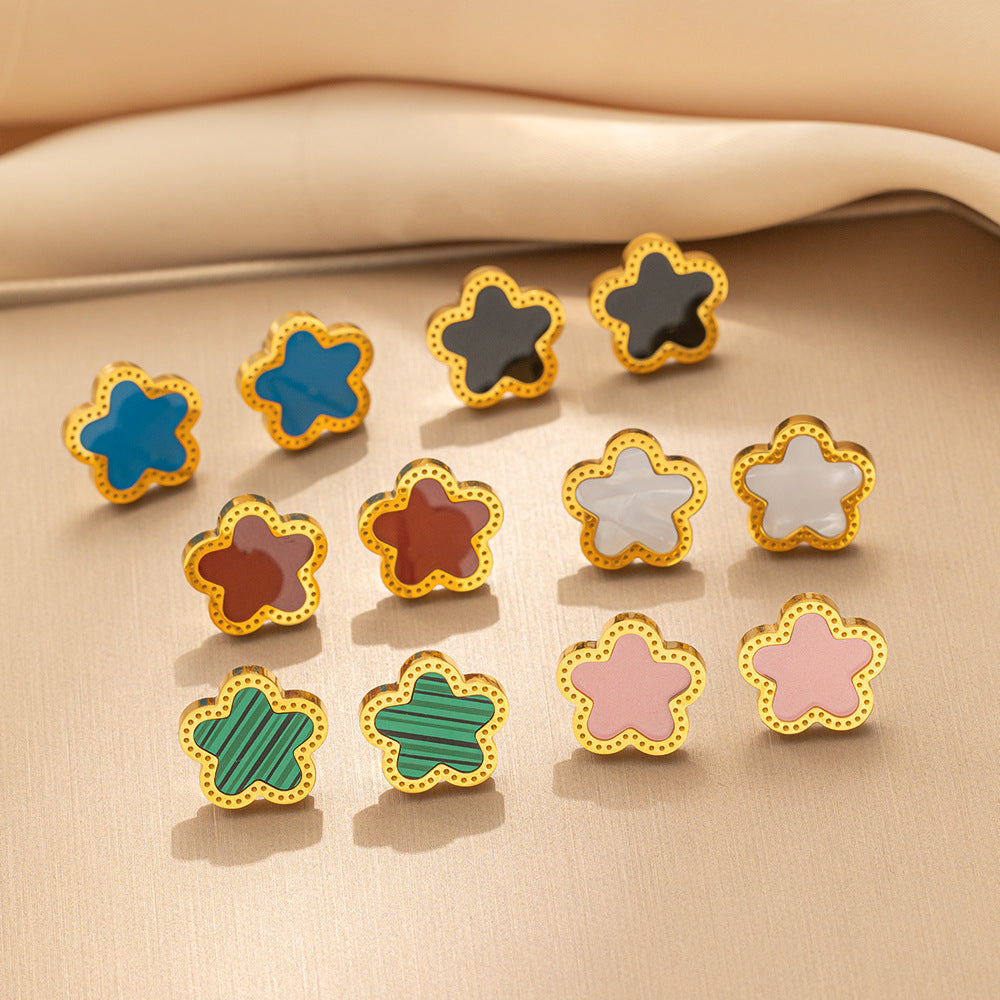 Conjunto de brincos e colar Fashion Blossom 