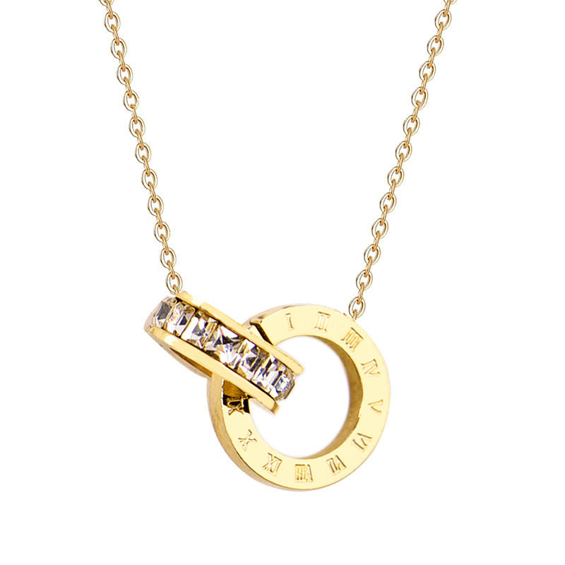 Non-Fading Light Luxury Titanium Steel Collarbone Necklace — Women's Summer Designer