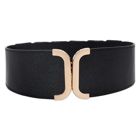 Black simple wide waist seal