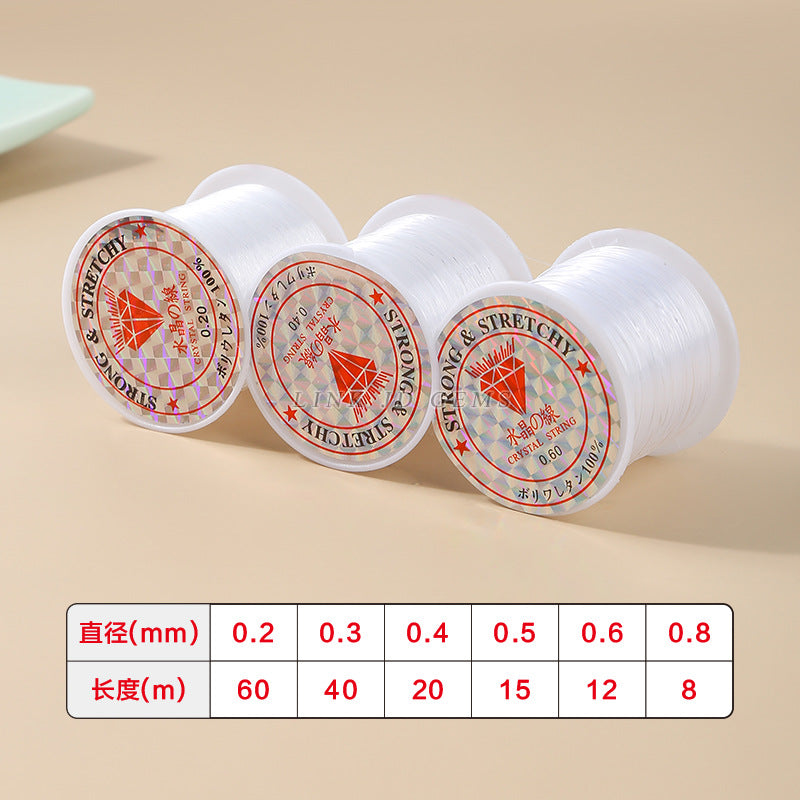 Transparent fishing line has no elasticity and high strength
