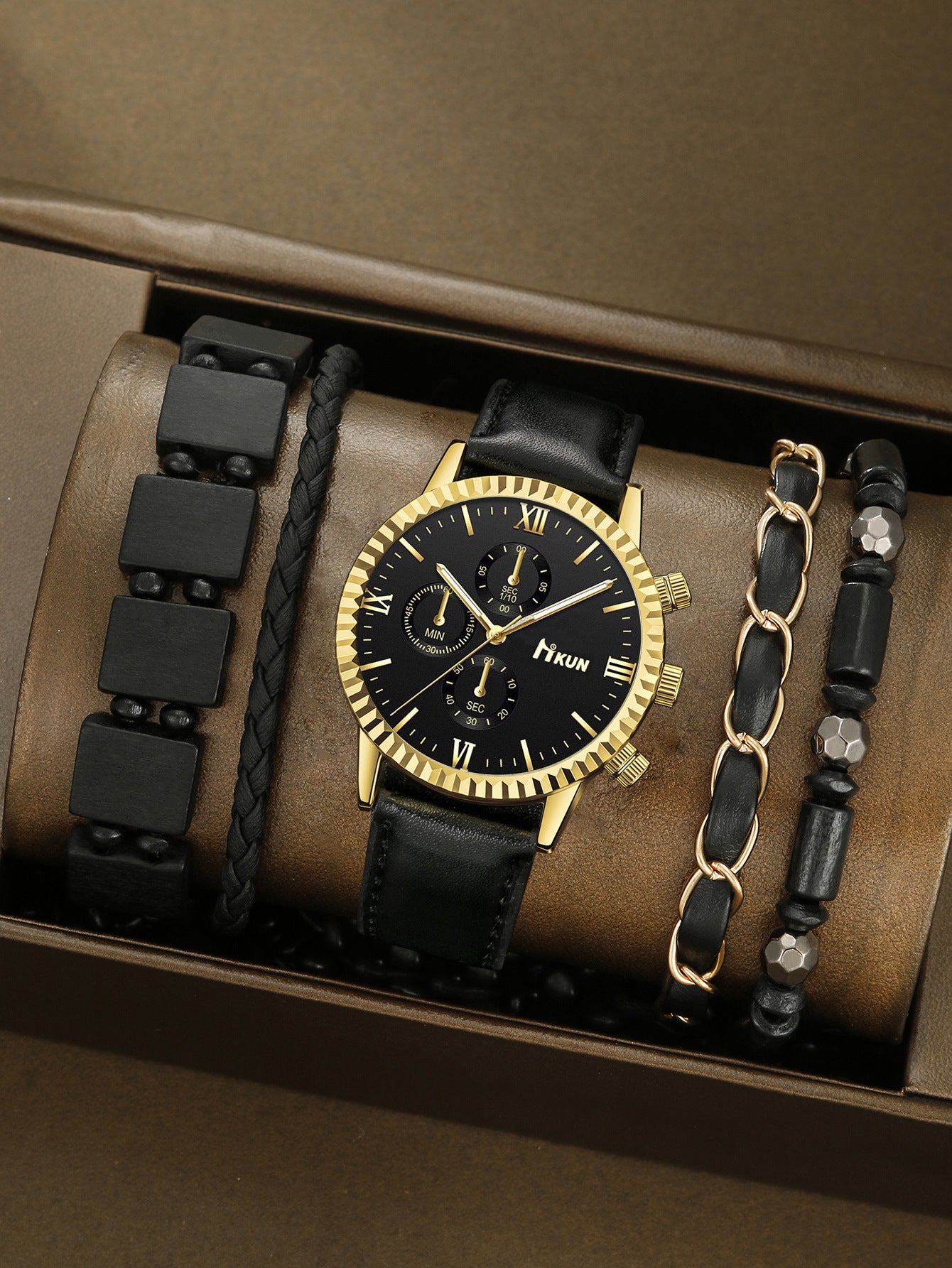 Quartz Watch Business Bracelet Set