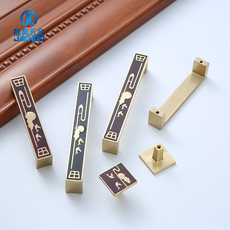 Chinese black copper handle