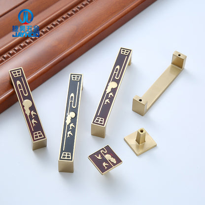 Chinese black copper handle