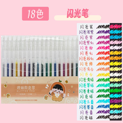 Push color flash pen