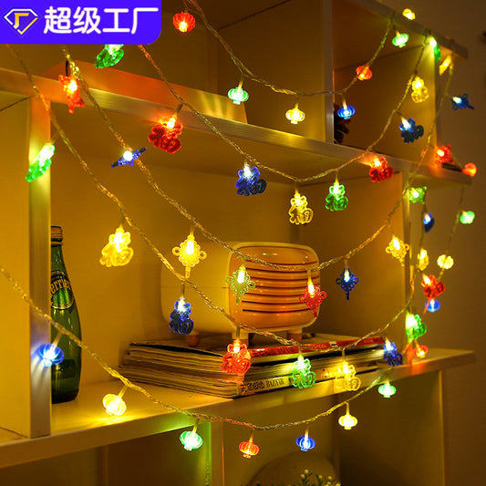 Starry sky lanterns red lantern string lights
