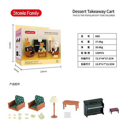 Forest Family Dollhouse Toy Villa