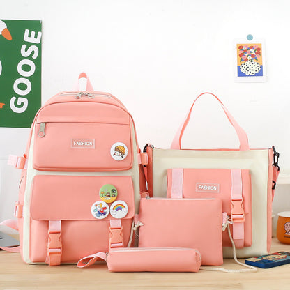 High school student schoolbag girl