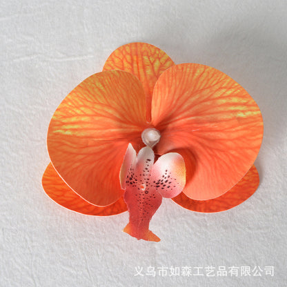 Filme de simulação de pétalas de cabeça de flor de orquídea Phalaenopsis 