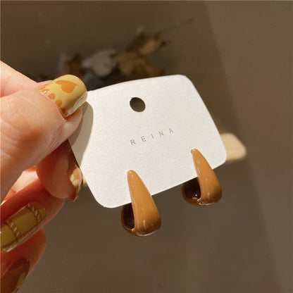 Pendientes franceses retro para mujer