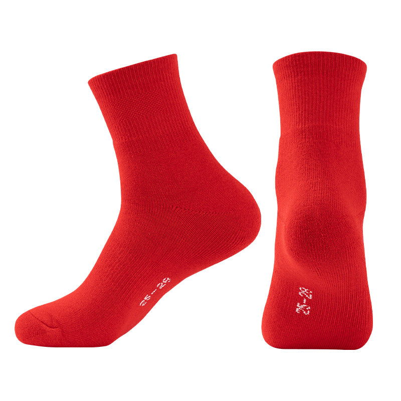 Baseball Mid-Calf Sweat-Wicking Breathable Sports Socks