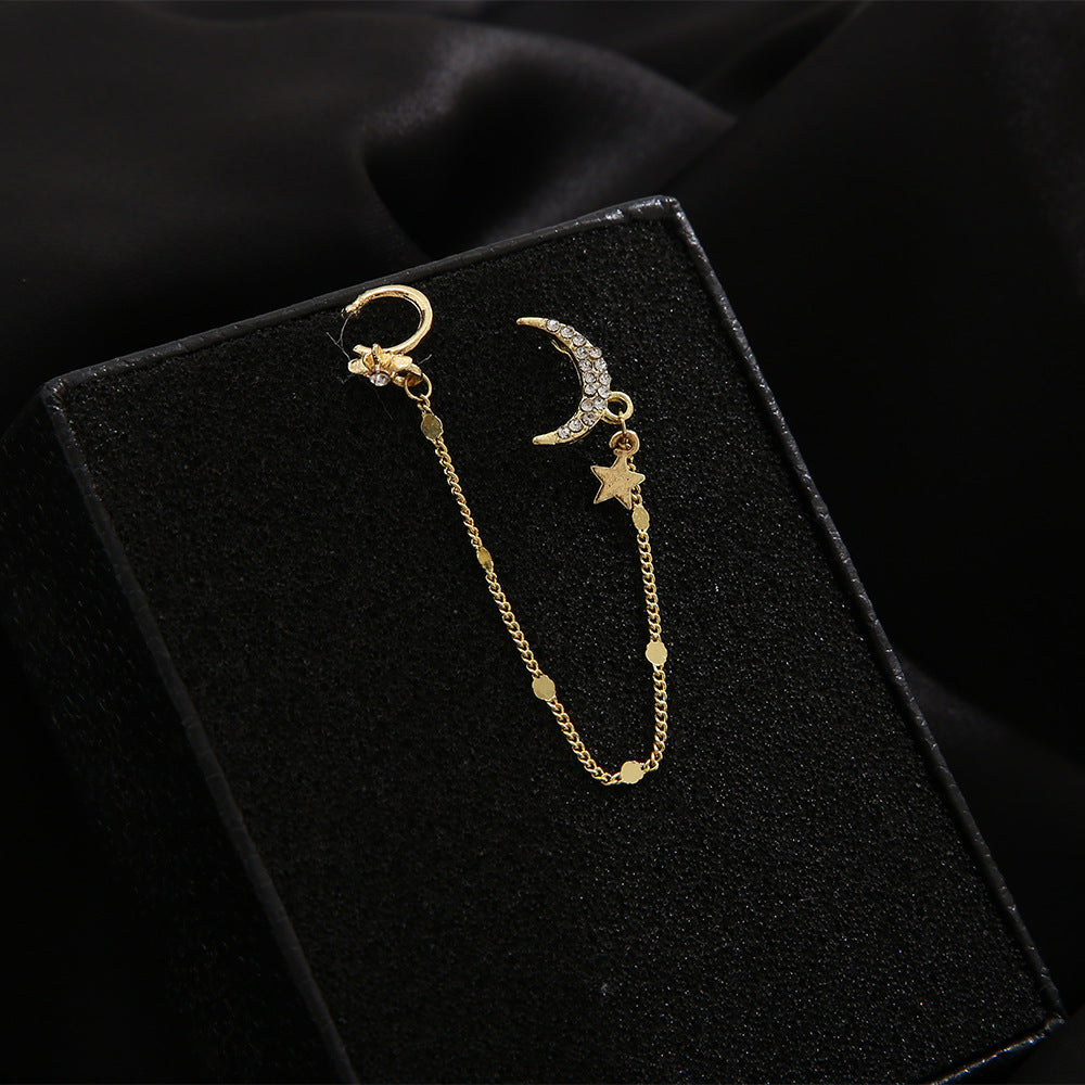 Star & Moon Ear Bone Clip