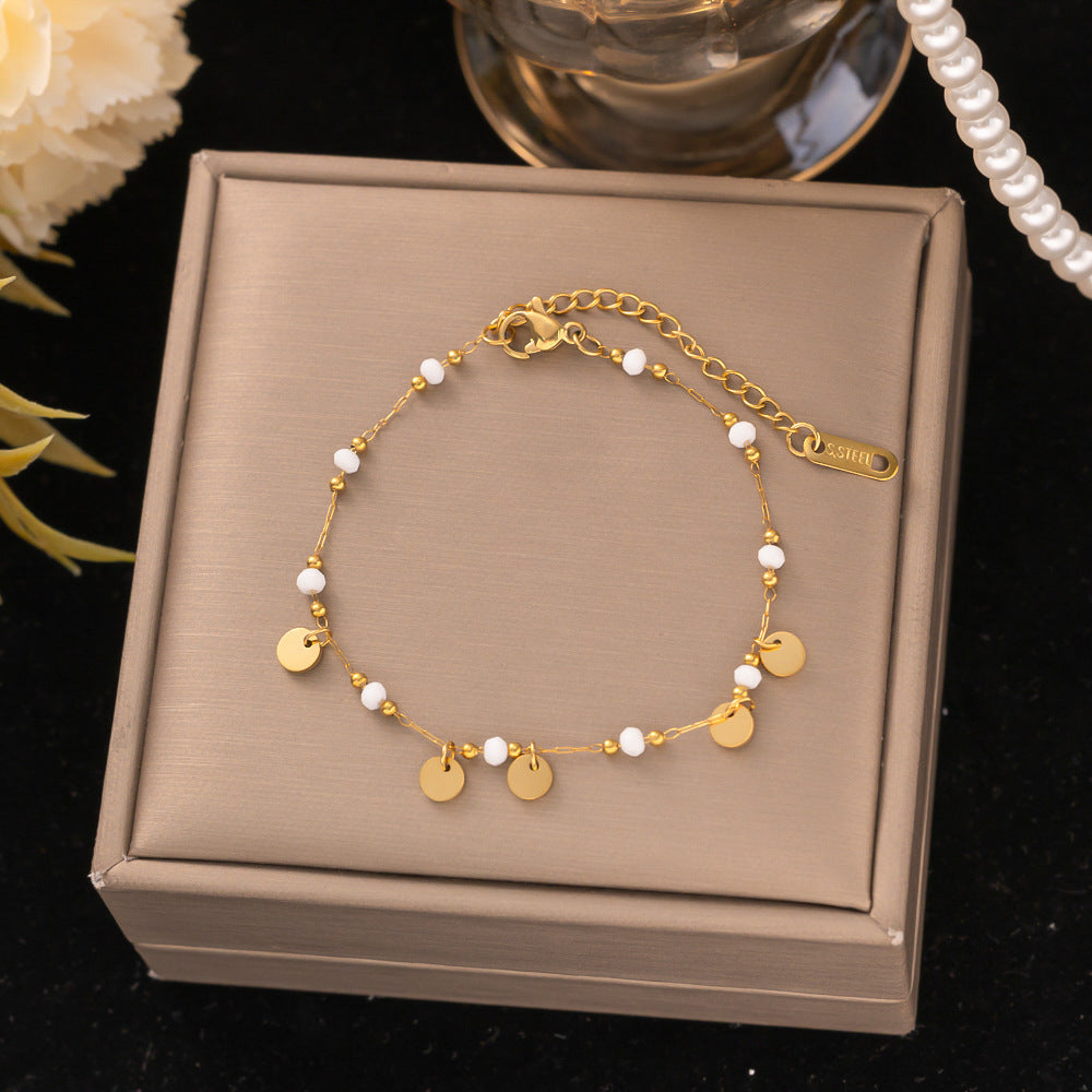 18K Gold Titanium Steel Bracelet