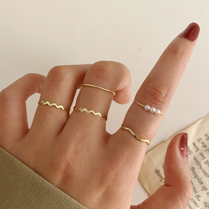 5-Piece Minimalist Ring Set