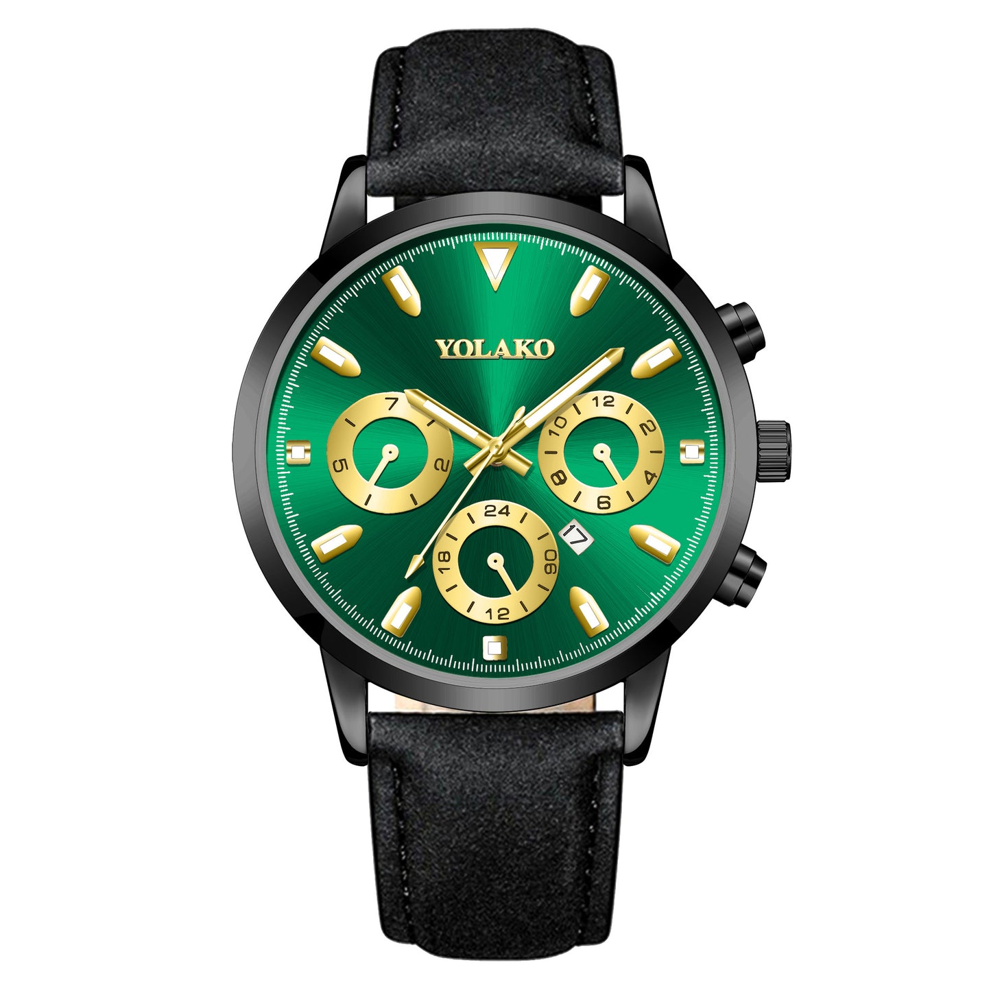 Belt Multicolor Men's Quartz Calendar Watch