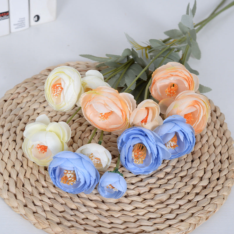 Artificial flower four-headed tea flower lotus
