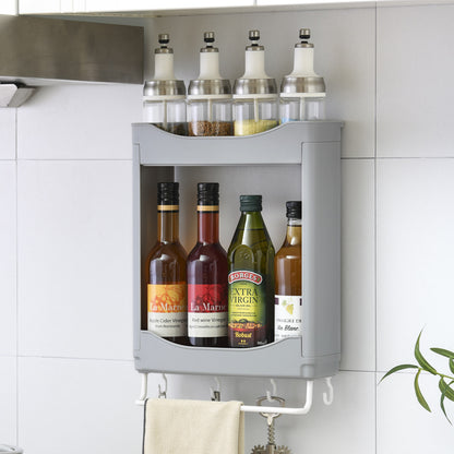 Double-Layer Wall-Mounted Spice Rack